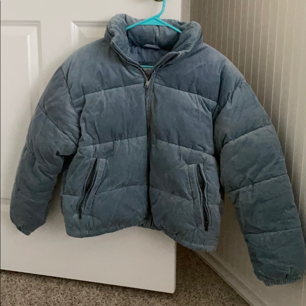 American eagle corduroy puffer jacket